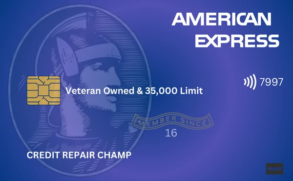 American Express tradeline card image